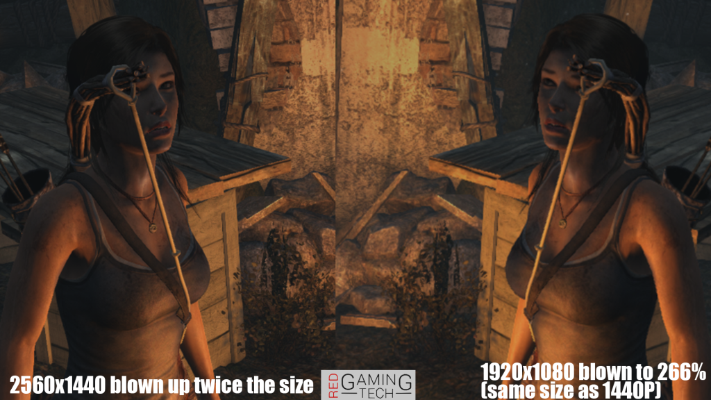 Tomb Raider On the PC - 1440p vs 1080P close up. All settings maxed with FXAA