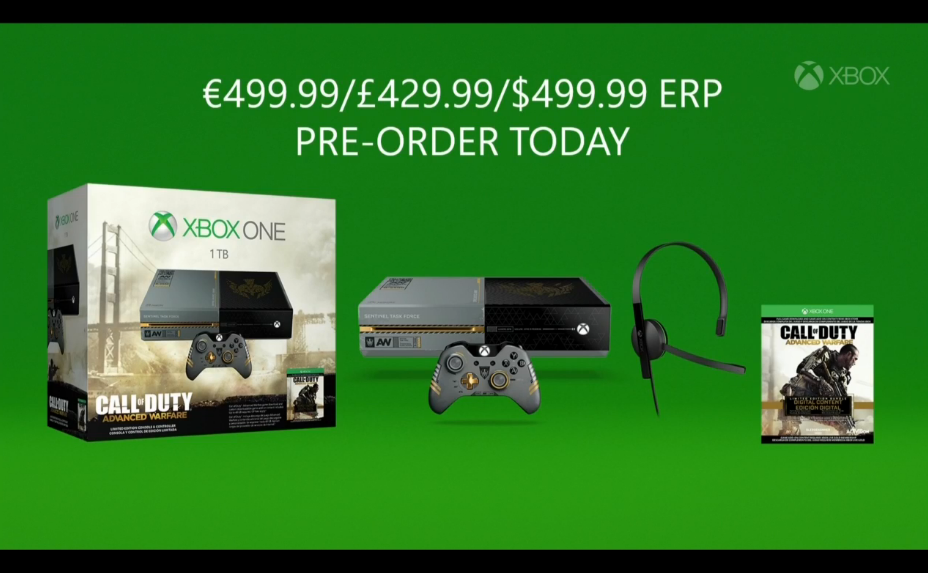 advanced warfare xbox one console release date