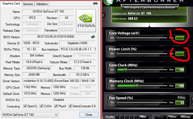 EVGA GT 740 Superclocked Specs