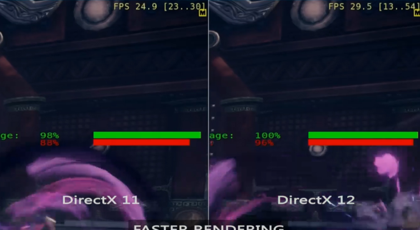 Warframe DX11 vs DX12 Round 2 Update 29.6.3 (no GPU bound) 