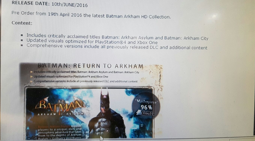 Batman Arkham Knight Remaster LEAKED -- NO Arkham Origins! 